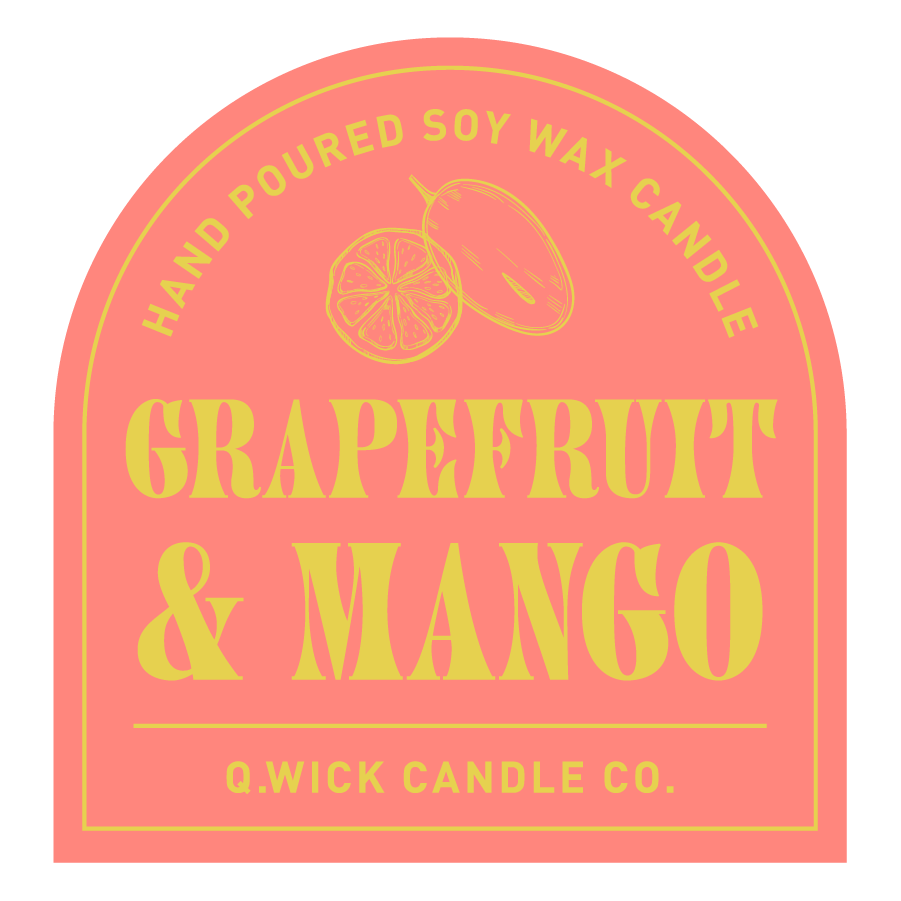 GRAPEFRUIT & MANGO – Q.Wick Candle Co.